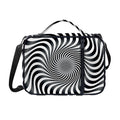 Black And White Illusory Motion Print Shoulder Strap Bible Bag