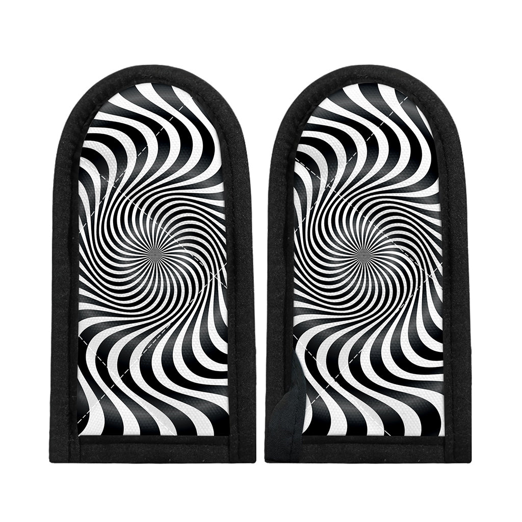 Black And White Illusory Motion Print Skillet Handle Cover