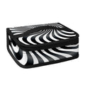 Black And White Illusory Motion Print Small Lunch Bag