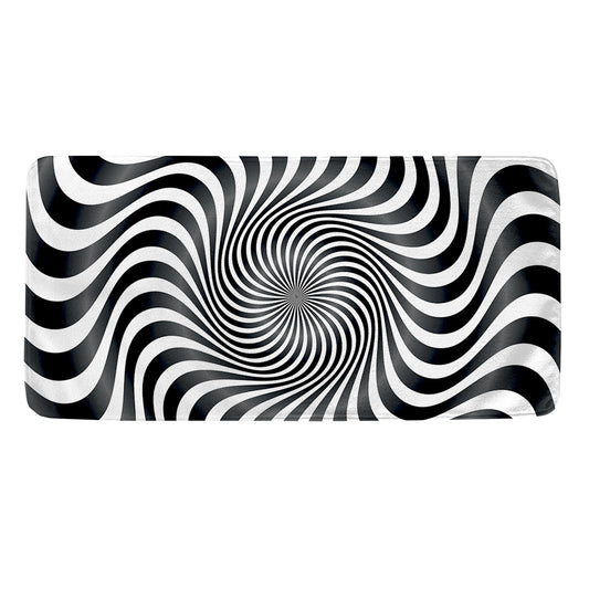 Black And White Illusory Motion Print Towel