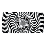 Black And White Illusory Motion Print Towel