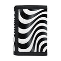 Black And White Illusory Motion Print Trifold Wallet