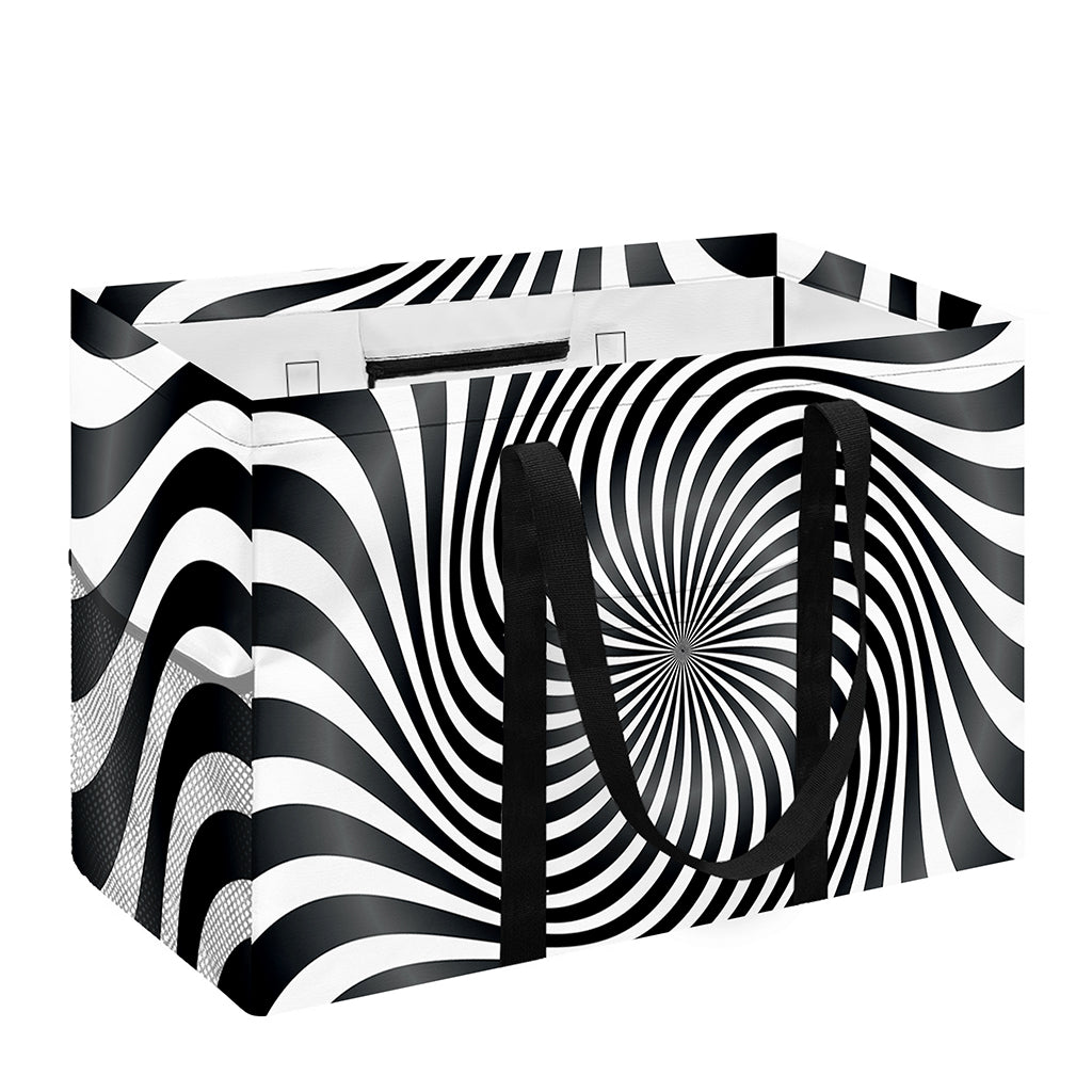 Black And White Illusory Motion Print Utility Tote Bag