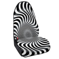 Black And White Illusory Motion Print Waterproof Car Seat Cover