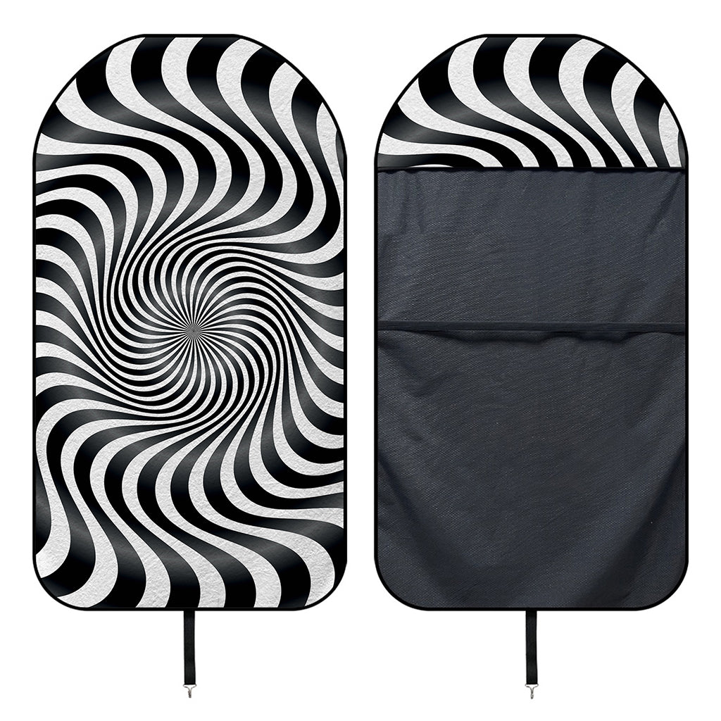 Black And White Illusory Motion Print Waterproof Car Seat Cover