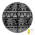 Black And White Indian Elephant Print Basketball