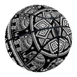 Black And White Indian Elephant Print Basketball
