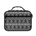 Black And White Indian Elephant Print Briefcase Bible Bag