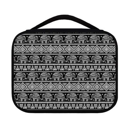 Black And White Indian Elephant Print Classic Bible Case