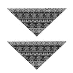 Black And White Indian Elephant Print Dog Bandana