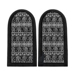 Black And White Indian Elephant Print Skillet Handle Cover