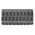 Black And White Indian Elephant Print Towel