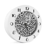 Black And White Jaguar Pattern Print Alarm Clock