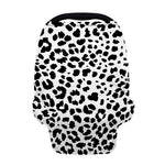Black And White Jaguar Pattern Print Baby Seat Cover
