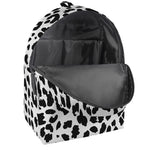 Black And White Jaguar Pattern Print Backpack