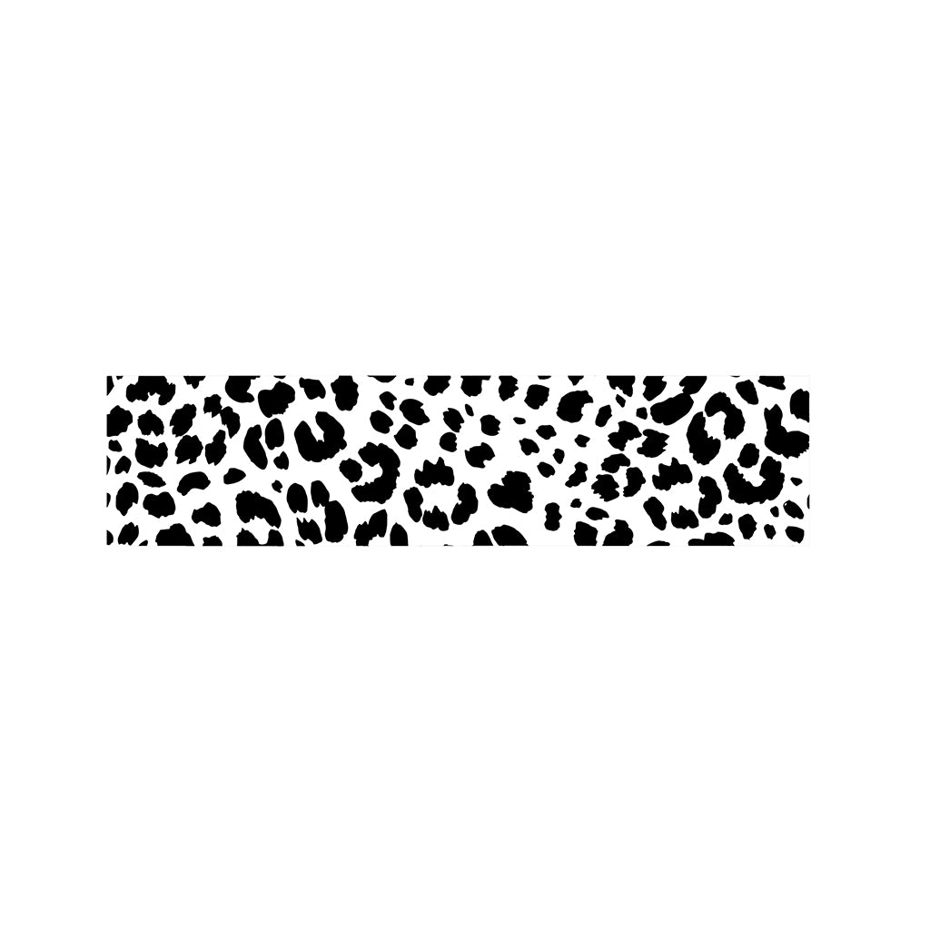 Black And White Jaguar Pattern Print Bed Runner