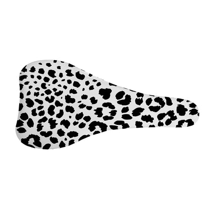 Black And White Jaguar Pattern Print Bicycle Seat Cover