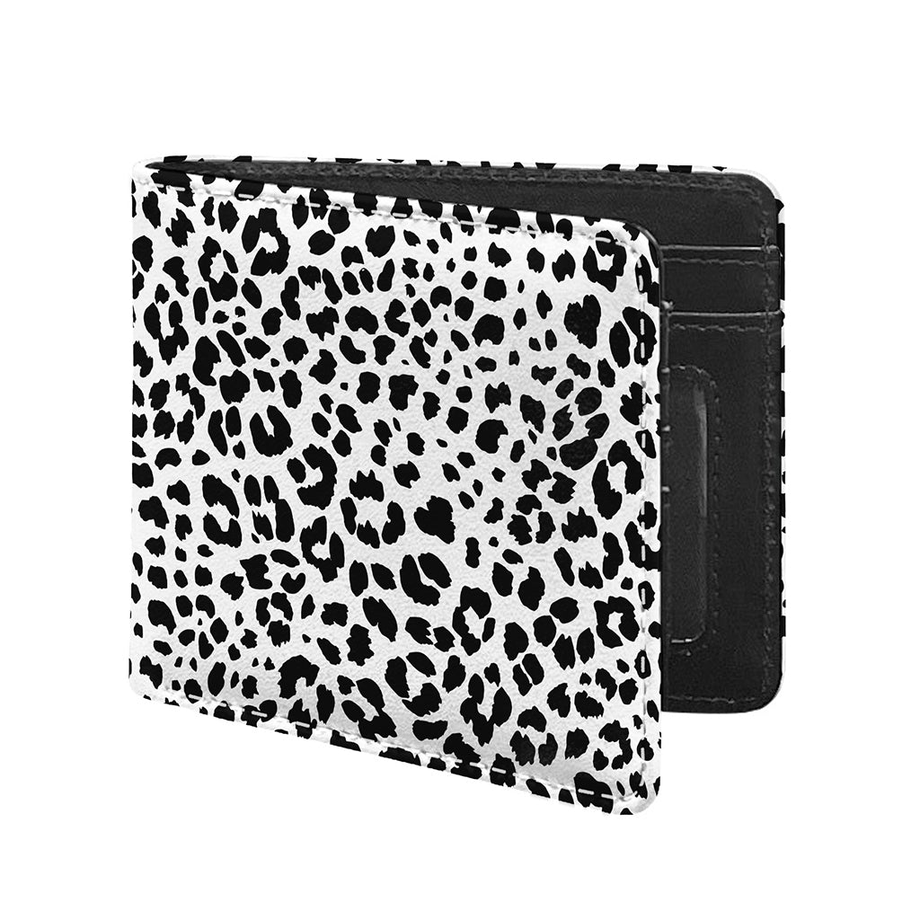 Black And White Jaguar Pattern Print Bifold Wallet