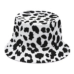 Black And White Jaguar Pattern Print Bucket Hat