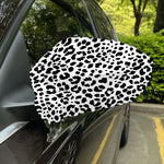 Black And White Jaguar Pattern Print Car Side Mirror Covers