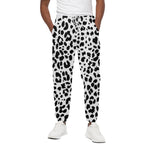 Black And White Jaguar Pattern Print Cotton Pants