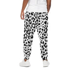 Black And White Jaguar Pattern Print Cotton Pants