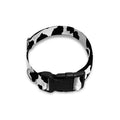 Black And White Jaguar Pattern Print Dog Collar