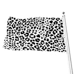 Black And White Jaguar Pattern Print Flag