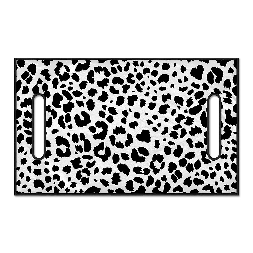 Black And White Jaguar Pattern Print Golf Cart Seat Cover