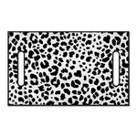 Black And White Jaguar Pattern Print Golf Cart Seat Cover