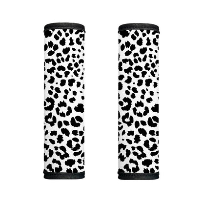Black And White Jaguar Pattern Print Handle Covers