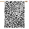 Black And White Jaguar Pattern Print House Flag