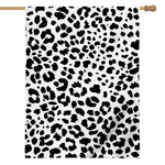 Black And White Jaguar Pattern Print House Flag