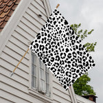 Black And White Jaguar Pattern Print House Flag