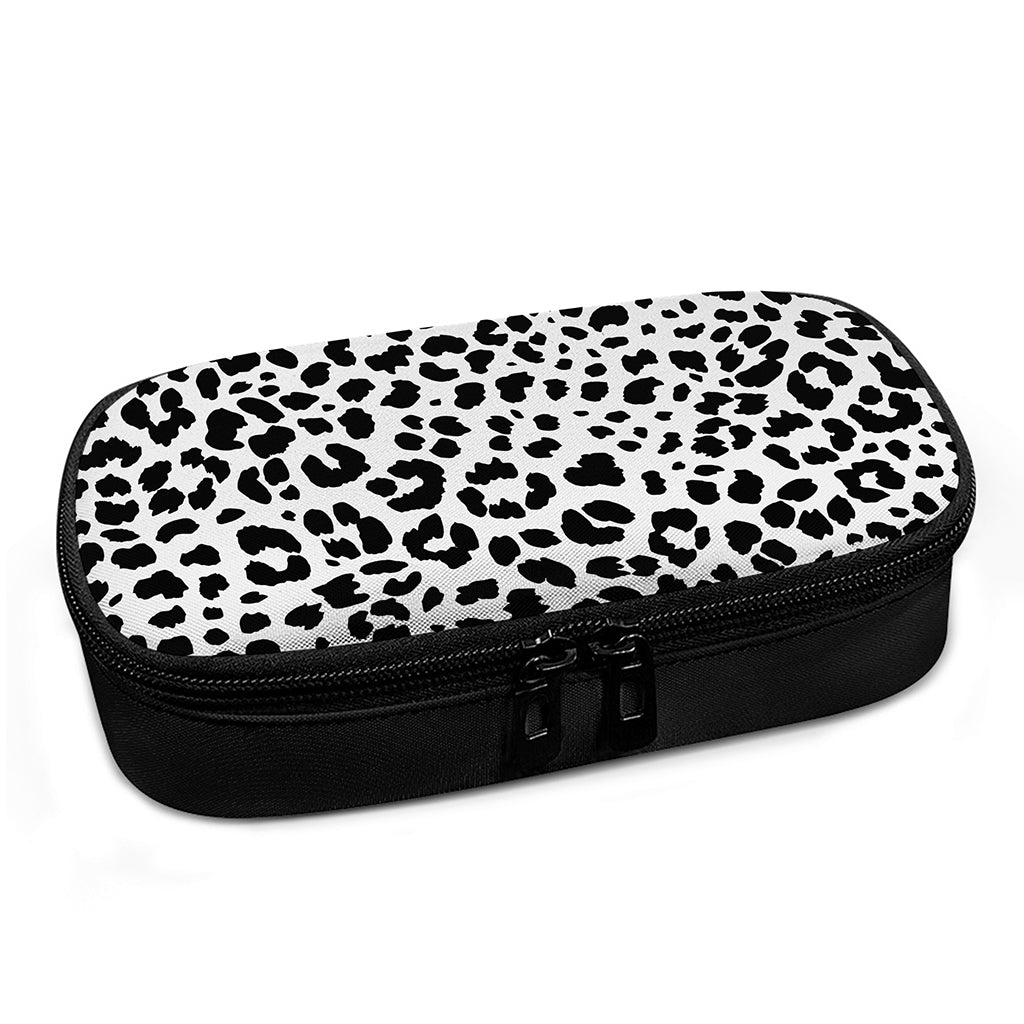 Black And White Jaguar Pattern Print Insulin Cooler Travel Case