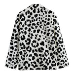 Black And White Jaguar Pattern Print Men's Blazer