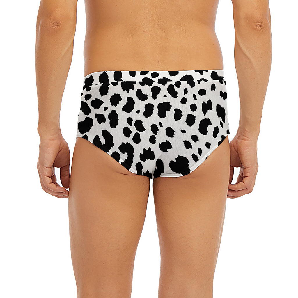 Black And White Jaguar Pattern Print Men's Briefs