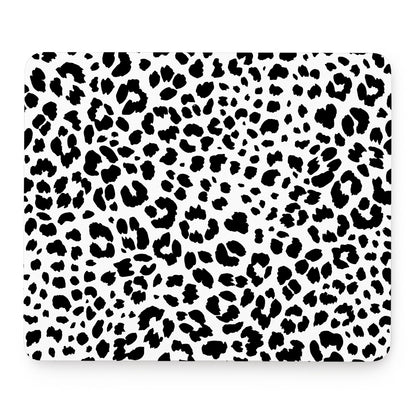 Black And White Jaguar Pattern Print Mouse Pad
