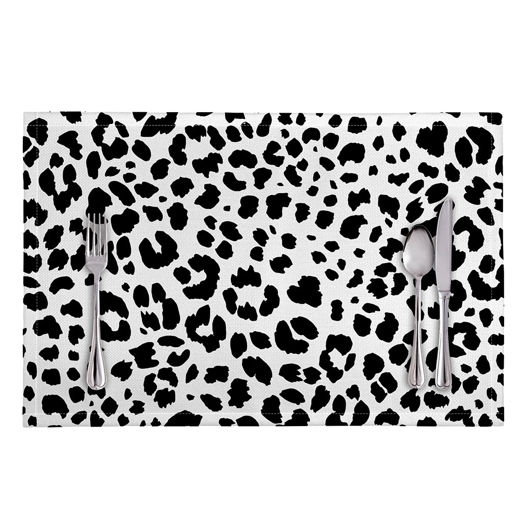 Black And White Jaguar Pattern Print Placemat