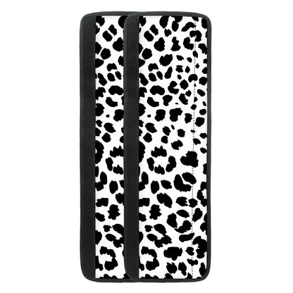 Black And White Jaguar Pattern Print Refrigerator Handle Covers