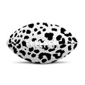 Black And White Jaguar Pattern Print Rugby Ball