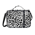 Black And White Jaguar Pattern Print Shoulder Strap Bible Bag