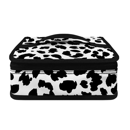 Black And White Jaguar Pattern Print Small Lunch Bag
