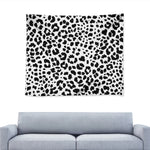 Black And White Jaguar Pattern Print Tapestry