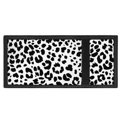 Black And White Jaguar Pattern Print Trifold Wallet