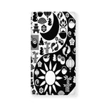 Black And White Japanese Yin Yang Print Baby Crib Sheet