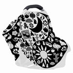 Black And White Japanese Yin Yang Print Baby Seat Cover