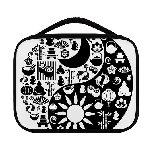 Black And White Japanese Yin Yang Print Classic Bible Case