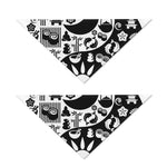 Black And White Japanese Yin Yang Print Dog Bandana