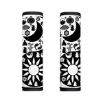 Black And White Japanese Yin Yang Print Handle Covers